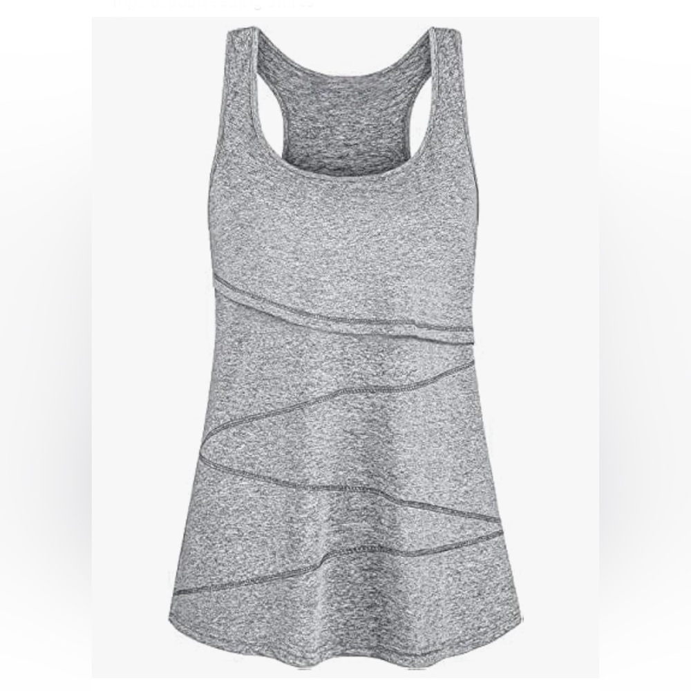 Gray Women's Sleeveless Nursing Top